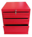 Cajonera DELK3 3 cajones con cerradura METALWORKS