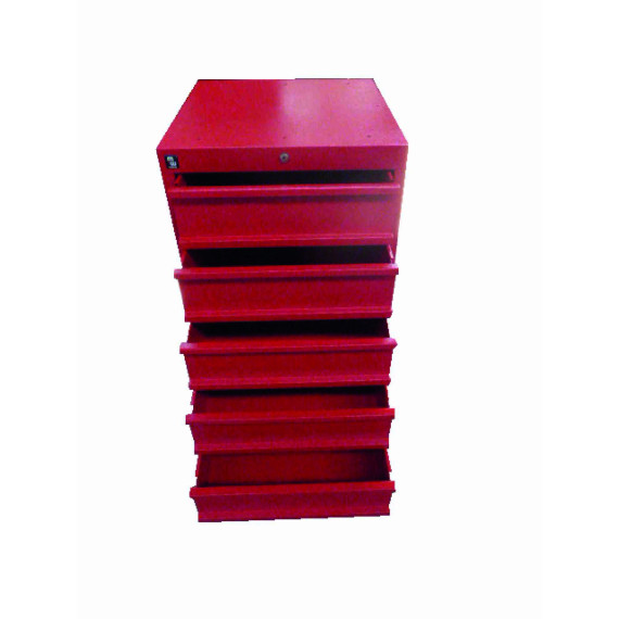 DELK5 drawer unit with 5 drawers and lock METALWORKS