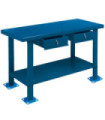 Table de travail professionnelle 1,5m en métal DER1500 | METALWORKS