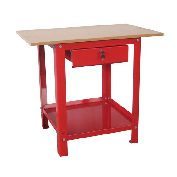Industrial bank with a top countertop in MDF wood GR33 METALWORKS