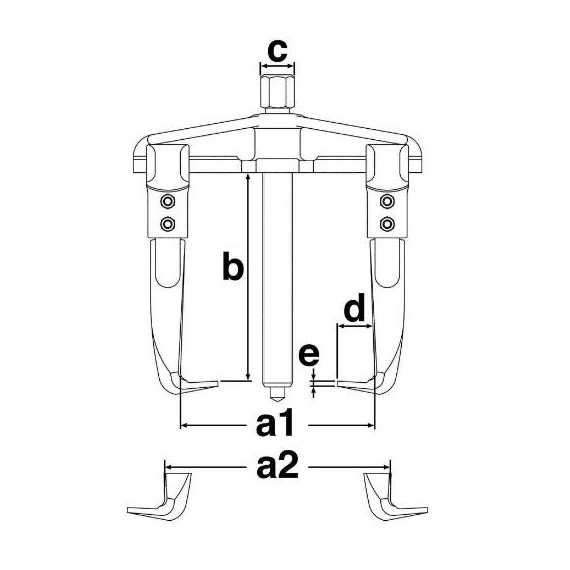 Extractor universal de 3 braços SP31410 TENGTOOLS