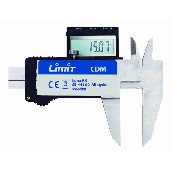 Pied de roi numérique avec écran LCD réversible LIMIT