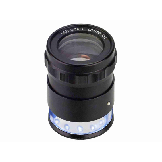 Lupa de oficina com escala de medição e limite de LED ref 167800101