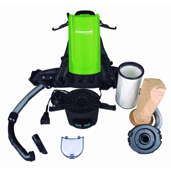flexCAT 104 backpack vacuum cleaner for tight spaces CLEANCRAFT