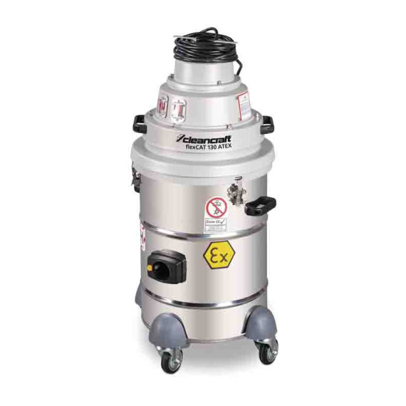 flexCAT 130 ATEX vacuum cleaner with CLEANCRAFT electrostatic protection