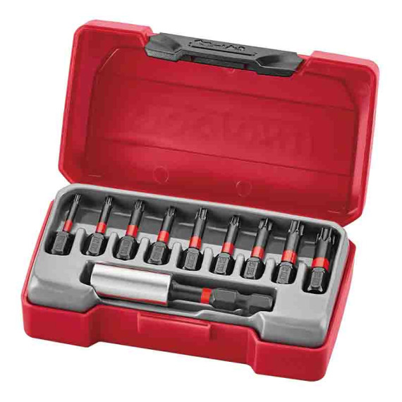 TX impact bit set with magnetic adapter 10 pieces TENGTOOLS