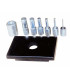 Kit de mandril de presión de 6 piezas con placa perforada METALLKRAFT