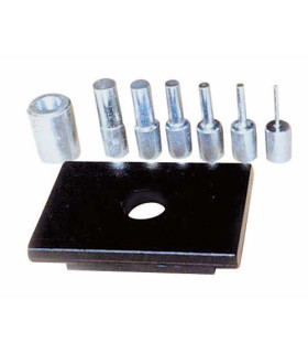 Kit de mandrin à pression de 6 pièces avec plaque perforée METALLKRAFT