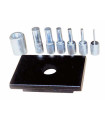 Kit de mandrin à pression de 6 pièces avec plaque perforée METALLKRAFT