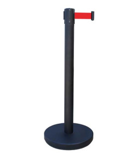 Separator posts (with retractable extensible tape) 2m, Ø63mm METALWORKS