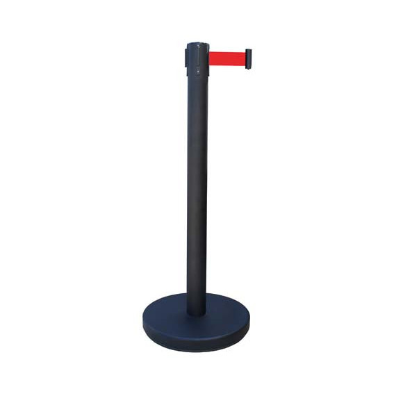 Separator posts (with retractable extensible tape) 2m, Ø63mm METALWORKS