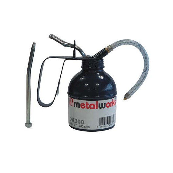 Olioio metallico professionale 200 ml con tubo flessibile | METALWORKS