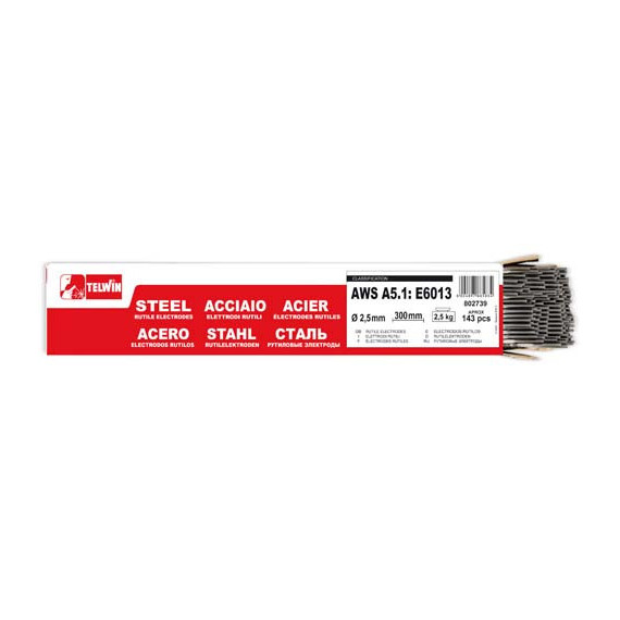 Kit de Eletrodos RUTILOS AÇO de 2mm e 2,5 Kg TELWIN