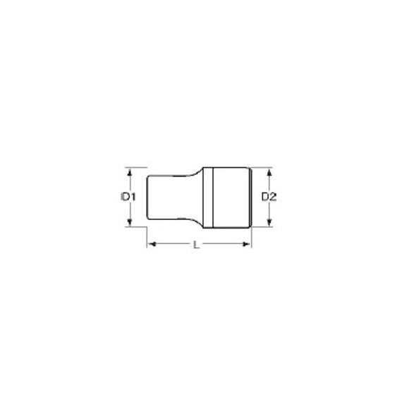 Dado TX-E de 1/4" E4 12MM TENG TOOLS