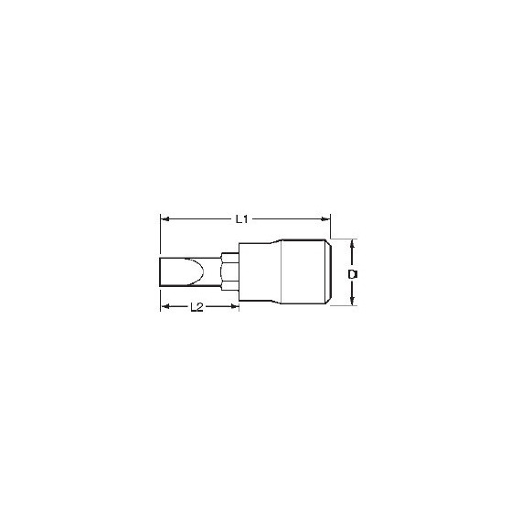 1/4" screwdriver bit holder with flat tip M141404-C TENG TOOLS