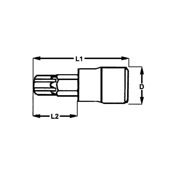 Clé hexagonale S2 métrique 3/8" M381503-C TENG TOOLS