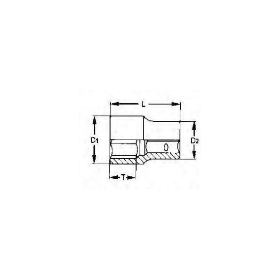 Chiave a bussola da 1/2" 12 punte AF M120112-C TENG TOOLS