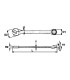 Chave combinada fixa extracorta 116510108 TENGTOOLS