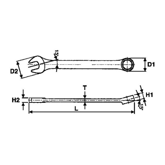 Chave combinada métrica modelo 6005055 TENGTOOLS