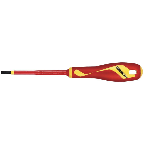 Tournevis fin isolé 1000 volts pointe plate MDV724N TENGTOOLS