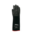 Luva de neopreno JUBA 5866 NEOTHERM sobre suporte de algodão foam rugoso na palma. Comprimento 66 cm.