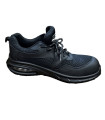 Sapato de segurança DUTTIO, sapato S1P Microfibra preta, AirComfort