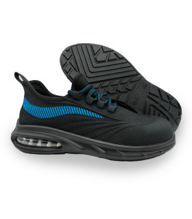 Sneaker combinata, Sneaker sportiva, Nero / Blu, Transpir, Aircam