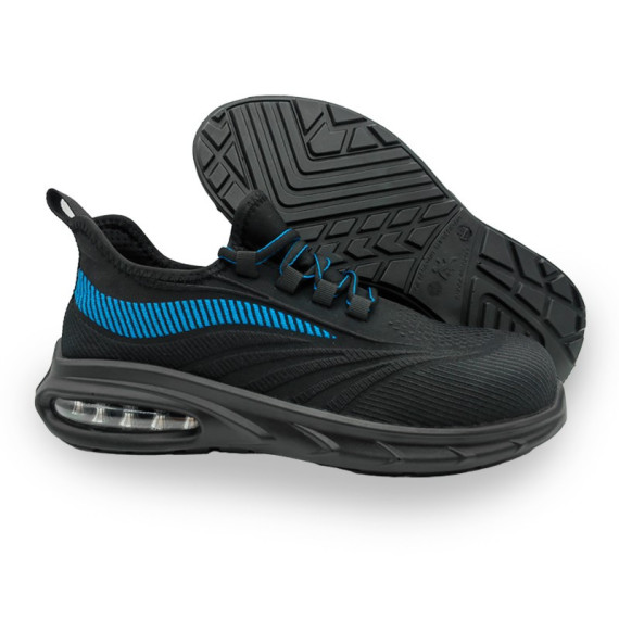 Combio Sneaker, Sport Sneaker, Schwarz / Blau, Transpir, Aircam