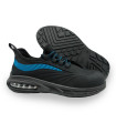 COMBIO safety shoe, sport shoe, black/blue, breathable, aircam