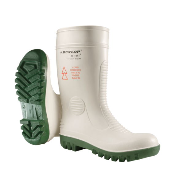 Wasserstiefel Dunlop A571411 Hochspannung ACIFORT SB SRA WHITE