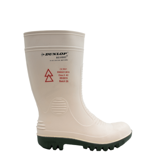 Wasserstiefel Dunlop A571411 Hochspannung ACIFORT SB SRA WHITE