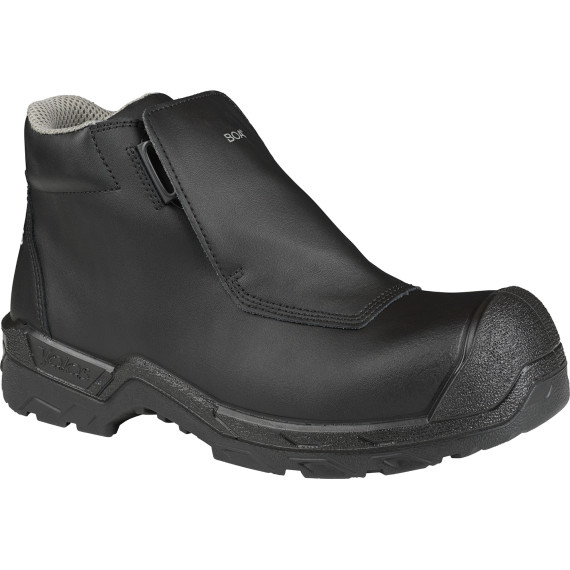 Halbgeschnittene schwarze Schuhe CLEAN 1420