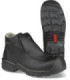 Halbgeschnittene schwarze Schuhe CLEAN 1420