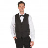 GARY'S Men's Waiter Vest with Front Pockets 100% Polyester Skrc-ro