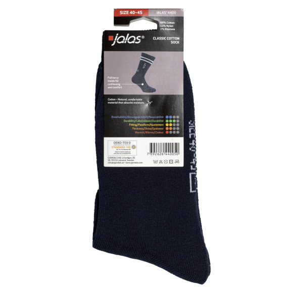 Basic plush socks with a good fit JALAS 4400