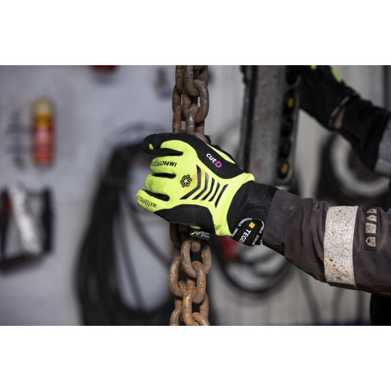 Impact reduction gloves level D cut resistance DYNAMIC STRENGTH TEGERA 7776