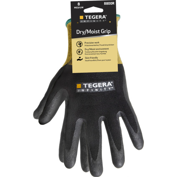 Fine glove suitable for the food sector EN ISO 21420 and EN 407 TEGERA 8800R