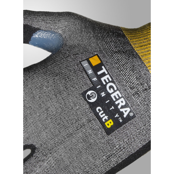 Luva flexível resistente ao corte nível B, adequada para táteis TEGERA INFINITY 8805R.