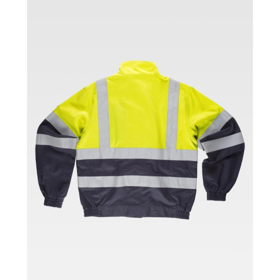 Veste ignifuge combinée avec Haute Visibilité WORKTEAM B1191 pour la soudure.