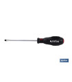 Flat screwdriver with striking back plate 09500030