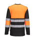 Bicolor high visibility t-shirt PW3 made of knitted fabric PORTWEST PW312