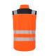 Gilet da lavoro con collo alto e tessuto idrorepellente, nastri riflettenti PORTWEST PW325