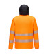 Abrigo polar de Alta Visibilidad bicolor con capucha parte interior afelpada PORTWEST PW335