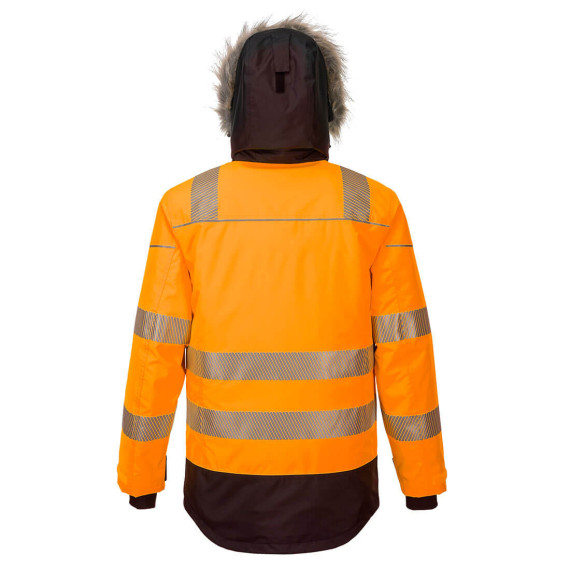 Parka para inverno de A.V capuz removível e forro acolchoado tecido 300D PORTWEST PW369
