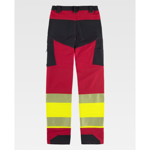 Calças elásticas combinadas refletoras de alta visibilidade C3555 WORKTEAM