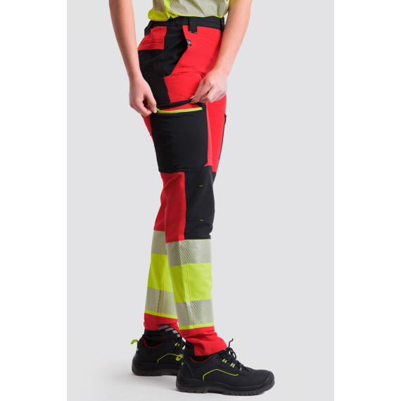 High visibility reflective combined elastic pants C3555 WORKTEAM
