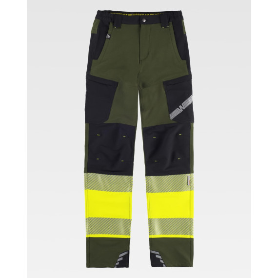 Pantalon élastique combiné réfléchissant haute visibilité C3555 WORKTEAM