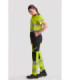 High visibility elastic pants with reflective stripes C3550 WORKTEAM