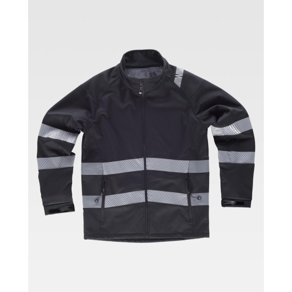 Veste Workshell avec bandes réfléchissantes EN 17353 S9203 WORKTEAM