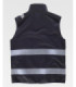 Gilet à col montant Workshell avec bandes réfléchissantes S9233 WORKTEAM